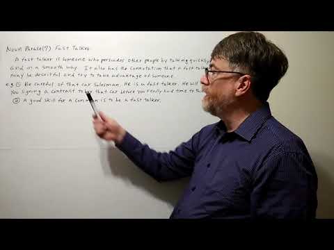 English Tutor Nick P Noun Phrase (7) Fast Talker