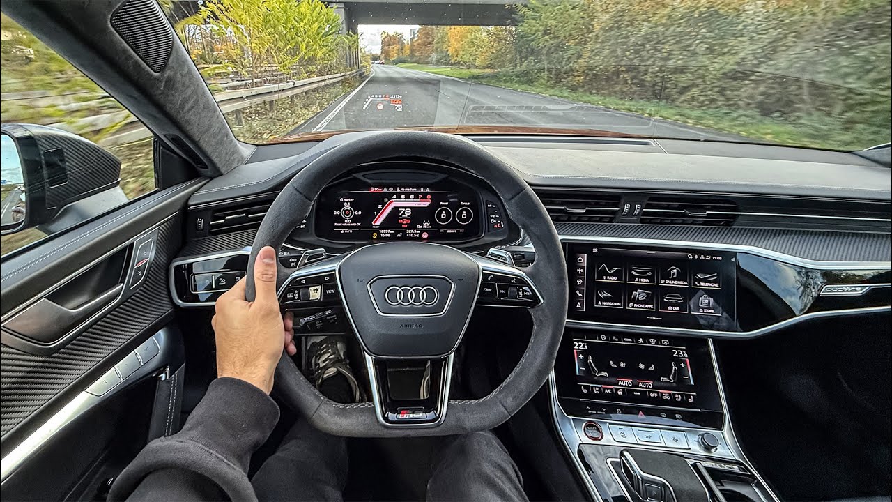 NEW AUDI RS7 Performance POV Drive on the Autobahn ...