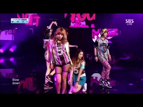 [130505] SBS인기가요 4MINUTE - 이름이 뭐예요?