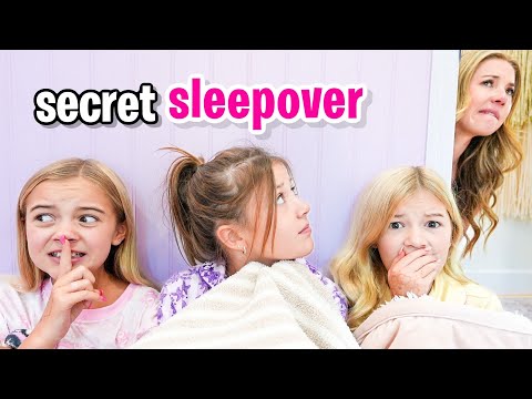 secret sleepover... don't tell dad! @Nishaandfam