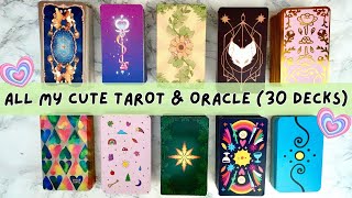 All My CUTE Tarot and Oracle Decks 😉 Epic Tarot Collection of a Deck Goblin