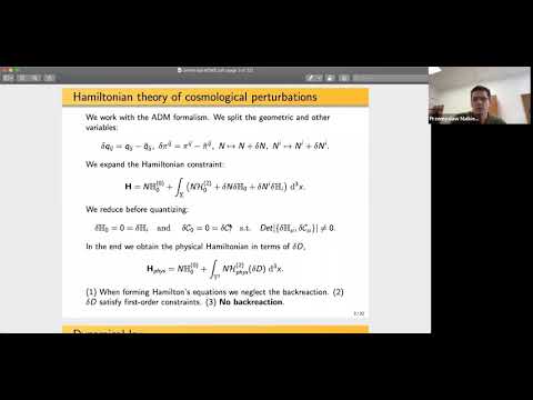 Przemysław Małkiewicz (NCBJ) "Primordial Fields in Quantum Cosmological Spacetimes"