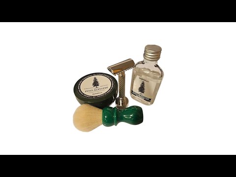 Alpha Stubble Meets Steel Guido SS  Open Comb Razor. Goodfellas Smile Pino Alpestre Shaving Soap. 
