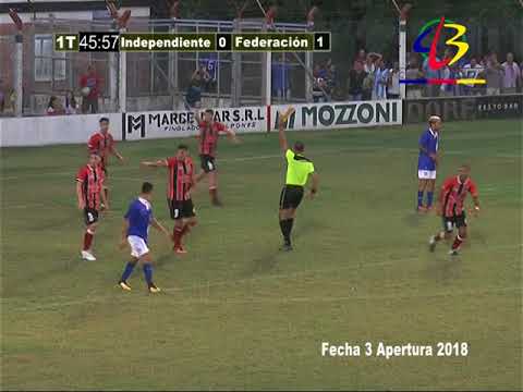 Fútbol IAC Primera Div. Resumen: Independiente 2 Vs Federación 1 - 04/03/2017