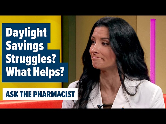 Thumbnail for video titled: Struggling after daylight saving time — which sleep aids work, and what should you avoid?