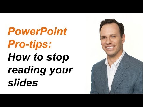 How to stop reading your slides when you present