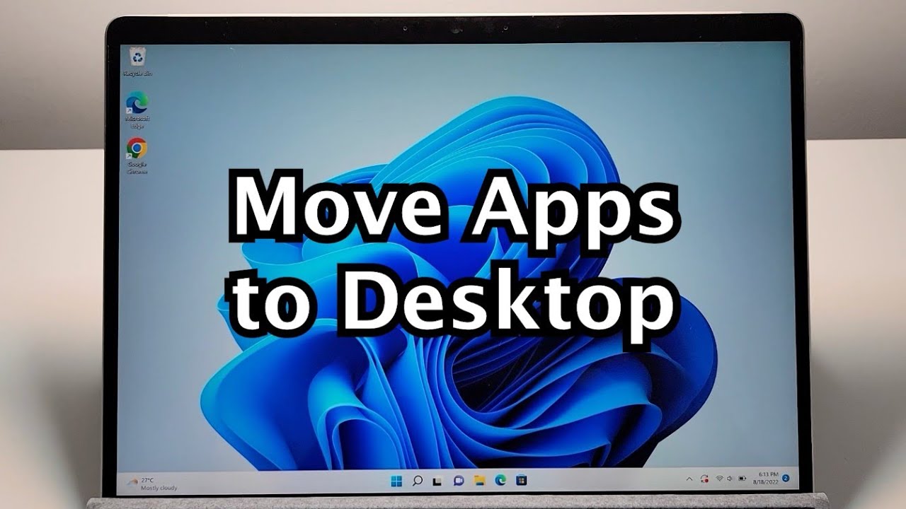 How to put my applications on the Windows 10 desktop?