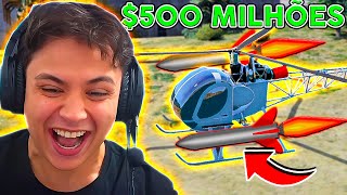 PAGUEI $500 MILHÕES no HELI ATlRADOR 😱 GTA RP (Paulinho o LOKO)