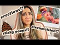 10 Weird + Surprising Things NO ONE TELLS YOU About HAVING A BABY BOY! Erections, Circumcision, etc