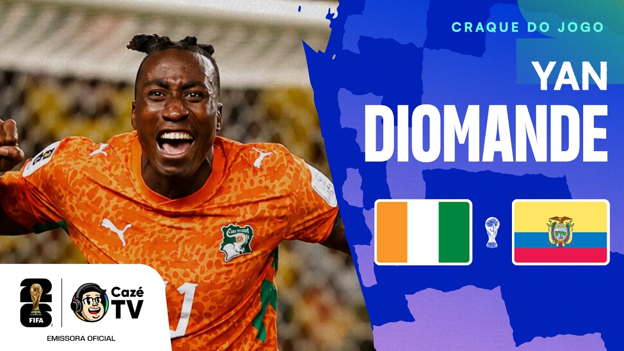 TEM TIME GRANDE DE OLHO! TODOS OS LANCES DE DIOMANDE EM COSTA DO MARFIM X EQUADOR | COPA DO MUNDO
