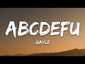 GAYLE - abcdefu (Lyrics)