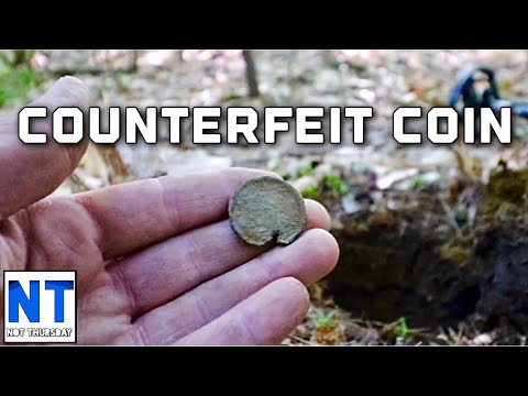 1800s counterfeit coin found metal detecting