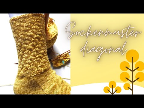 Sockenmuster "diagonal"