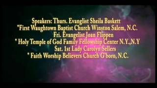 Faith Worship Believers Church Greensboro NC Womens Confernce june 21 -23