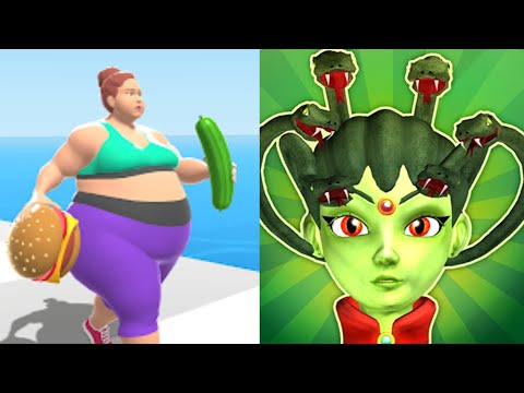 Fat 2 Fit! Vs Medusa Runner 3D Gameplay #2