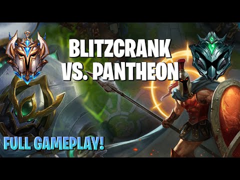 Blitzcrank Support vs Pantheon Support (CHALLENGER VS PLATINUM PLAYER) - League of Legends