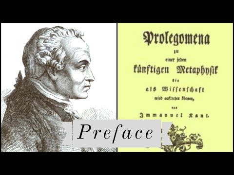 Kant Prolegomena Preface (1 of 2)