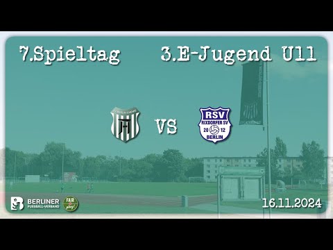 7.Spieltag - 16.11.2024 | 3.E | SV Berlin-Chemie Adlershof III vs  Rixdorfer SV III