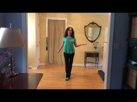 11:59 (full speed) - L5 Line Dance Lesson & Dance Along - Music @ 6:58