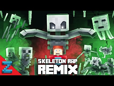 MINECRAFT SKELETON RAP REMIX | New Ending! (Animated Music Video) ZAMination Version