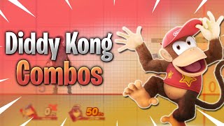 Diddy Kong Combos (Easy-Hard) - Smash Ultimate