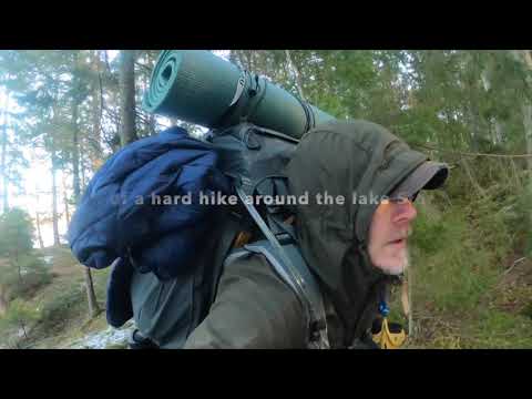 One night out - Saturday hike 11 km around Storsjön - beautiful and hard hiking - 76