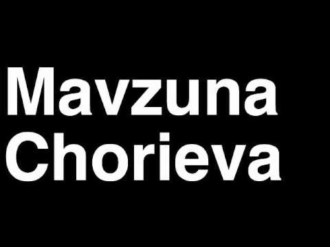 How to Pronounce Mavzuna Chorieva Tajikistan Bronze Medal Women's Boxing London 2012 Olympics Video