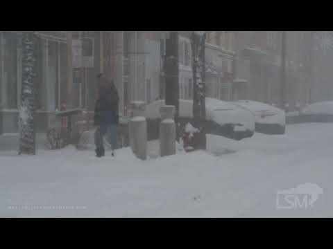 11-30-19 Rapid City, SD - Blizzard conditions, desolate looking city