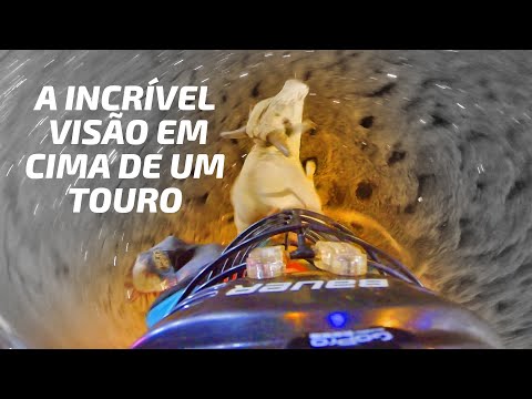 INCRÍVEL! A visão do cowboy em cima de um TOURO!