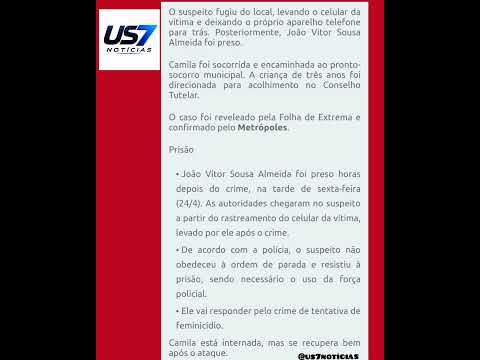 Mulher é atacada com 16 facadas por homem que conheceu na internet,em extrema,Minas Gerais.