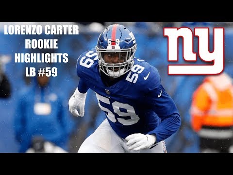 Lorenzo Carter Giants Rookie Highlights (LB Georgia #59)
