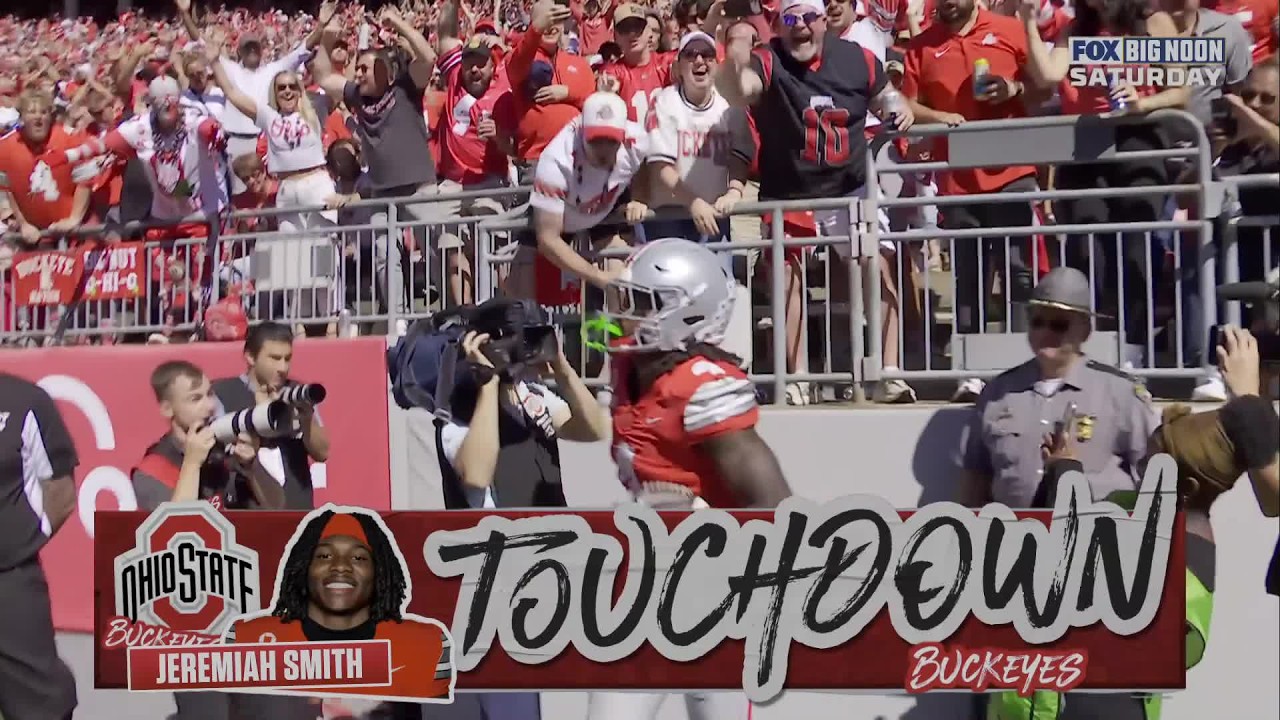 TOUCHDOWN JEREMIAH SMITH | Illinois Fighting Illini 13-35 Ohio State Buckeyes | College Football