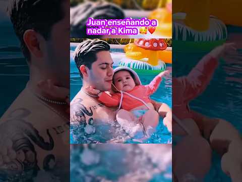 JUAN ENSEÑÓ MUY BIEN A NADAR A KIMA 🥹❤️ | #jukilop #kimberlyloaiza #juandediospantoja