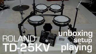 Video thumbnail for Roland TD-25 KV unboxing // setup // playing by drumtecTV