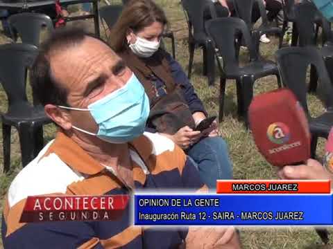 Se inauguró la Ruta Provincial 12 tramo Saira-Ms. Jz.: La opinión de la gente presente en el acto.