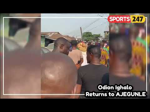 Ighalo: A good time with my people in AJEGUNLE, feels good to go back to where it all started