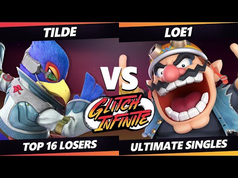 Glitch Infinite Top 16 - Tilde (Falco) Vs. Loe1 (Wario) - SSBU Ultimate Tournament