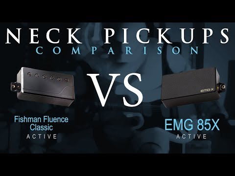 FISHMAN Fluence Classic vs EMG 85X - Active NECK Pickup Guitar Comparison / Demo