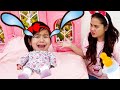 Jannie Pretend Play Turning Into A Real Baby Funny Kids Video