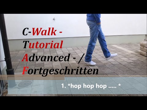 C-Walk Tutorial (Advanced) - X-Hop The-V Shuffle Heeltoe