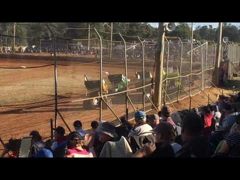 Adrian Redpath Huge Sprintcar Roll- Carrick Speedway 26-12-16