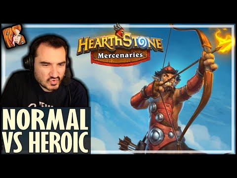 NORMAL VS HEROIC IN MERCENARIES - Hearthstone Mercenaries