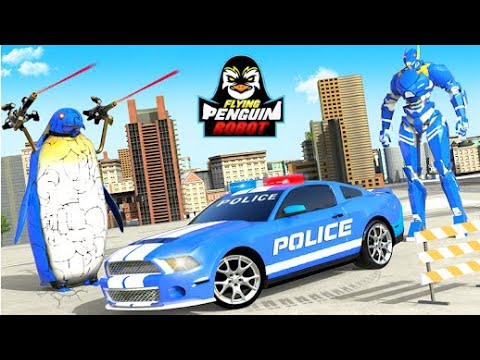 Police Penguin Robot Car | Rescue City Transform Robot Android GamePlay | By Game Crazy