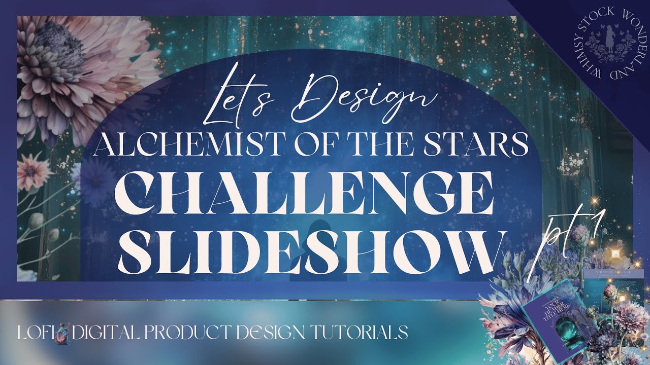 Lets Design Alchemist of the Stars Themed Slides pt1 | Canva Graphic Design Tips for Beginners