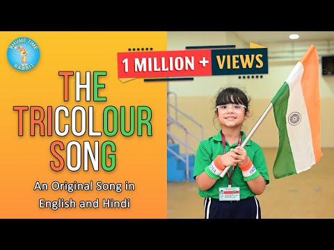 The TRICOLOUR song | Tiranga Song | Rhymetime Rabbit | Patriotic song for children