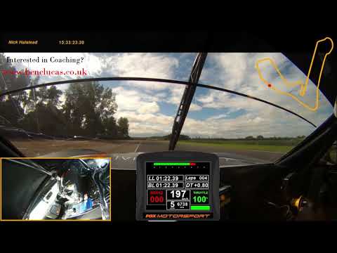 Ben Clucas Driving a Ginetta G55 around Croft Circuit