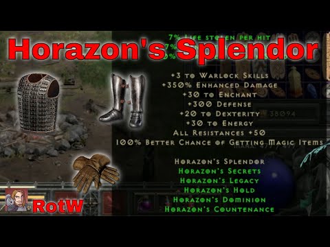 D2R Upgraded Sets - Horazon's Splendor (5 Piece Set)