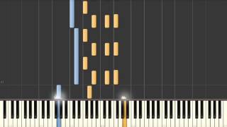 Desperados Under The Eaves (Warren Zevon) - Synthesia piano accompaniment tutorial