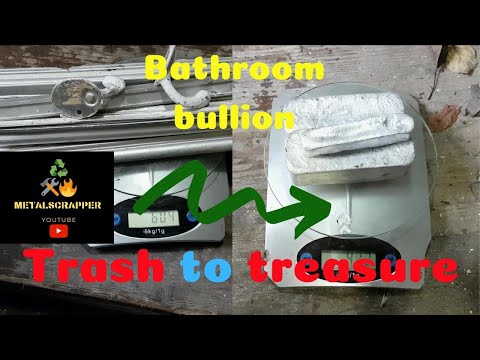 Trash to treasure - Bathroom Bullion aluminum melt