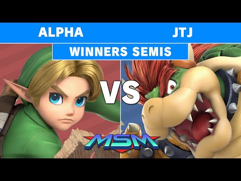 MSM Online 27 - Alpha (Young Link) Vs. JTJ (Bowser) Winners Semis - Smash Ultimate